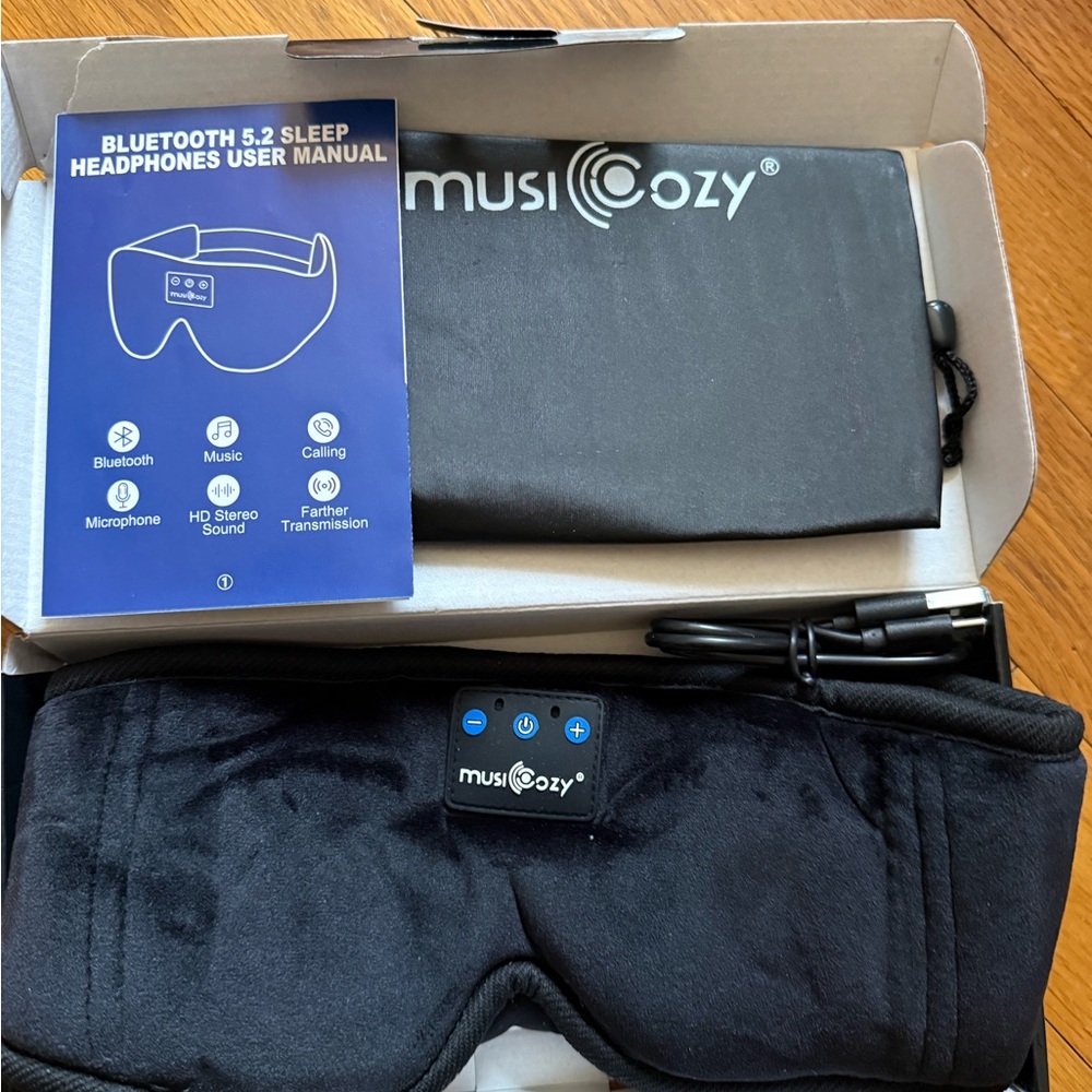 Black Bluetooth Sleep Headphones